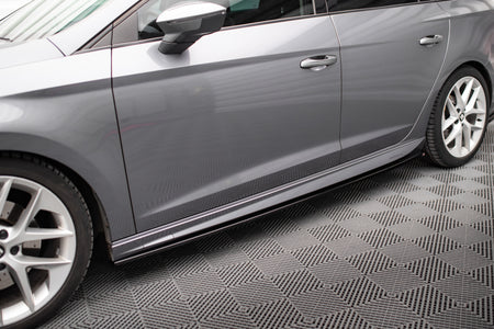 Side Skirts Diffusers suitable for Seat Leon Cupra / FR / Standard Aero Mk3 / Mk3 Facelift