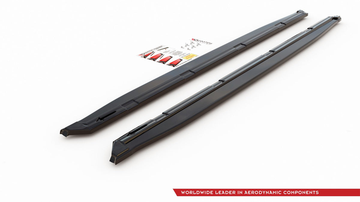 Side Skirts Diffusers suitable for Skoda Kodiaq Sportline/RS Mk1 (version with mudflaps)