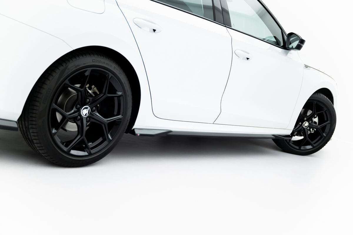 Side Skirts Diffusers suitable for Skoda Octavia Sportline Liftback / Combi Mk4 Facelift