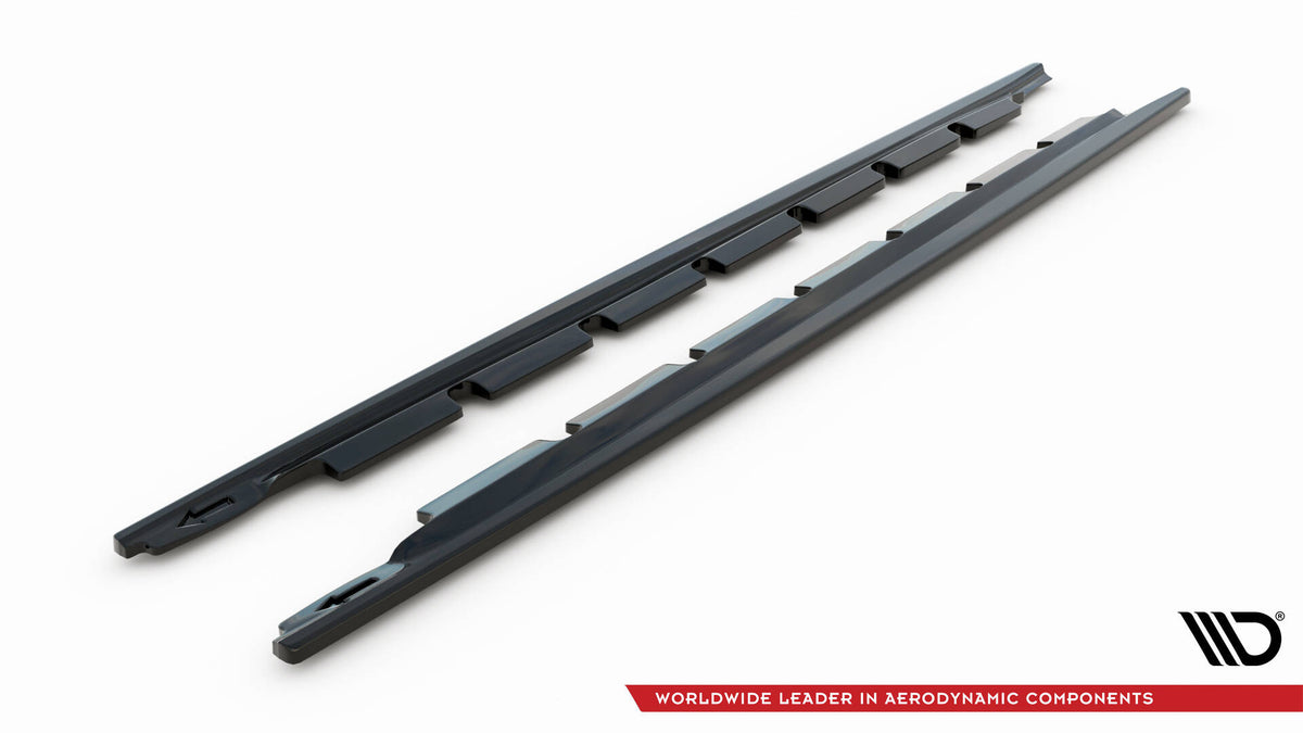 Side Skirts Diffusers suitable for Toyota Yaris Mk3 Facelift