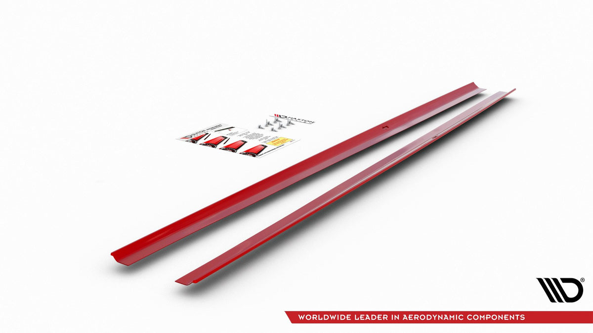 Side Skirts Diffusers suitable for Volkswagen Polo GTI / R-line Mk6