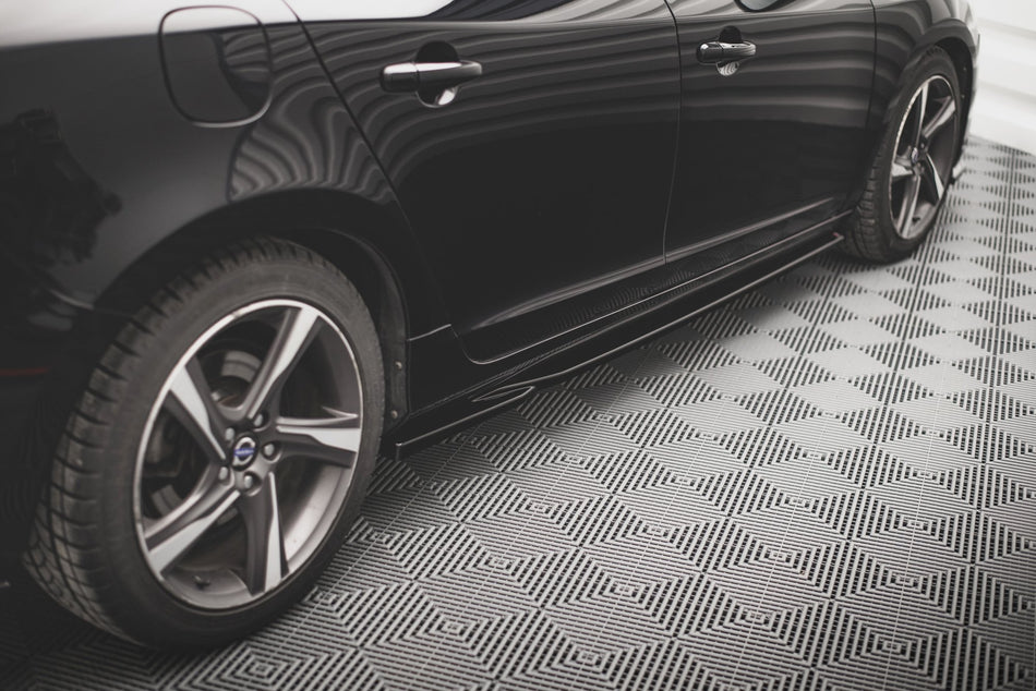 Side Skirts Diffusers suitable for Volvo S60  Standard / R-Design Mk2 / Mk2 Facelift