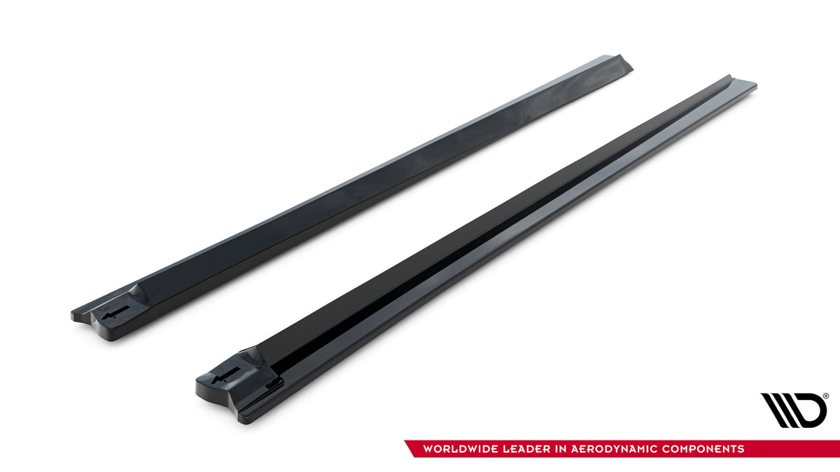 Side skirts Diffusers  V.1 suitable for Audi Q8 Mk1 Facelift