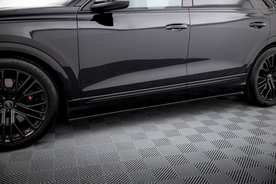 Side skirts Diffusers  V.1 suitable for Audi Q8 S-line / SQ8 Mk1 Facelift