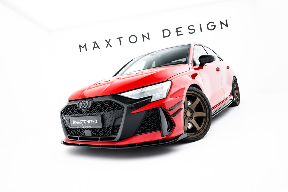 Street Pro Front Splitter + Flaps suitable for Audi RS3 Sedan 8Y Facelift