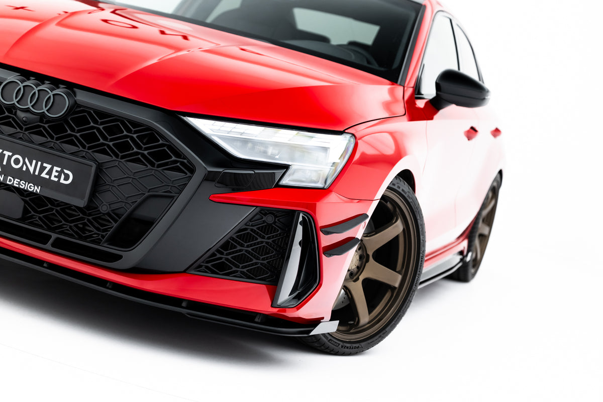 Street Pro Front Splitter + Flaps suitable for Audi RS3 Sedan 8Y Facelift