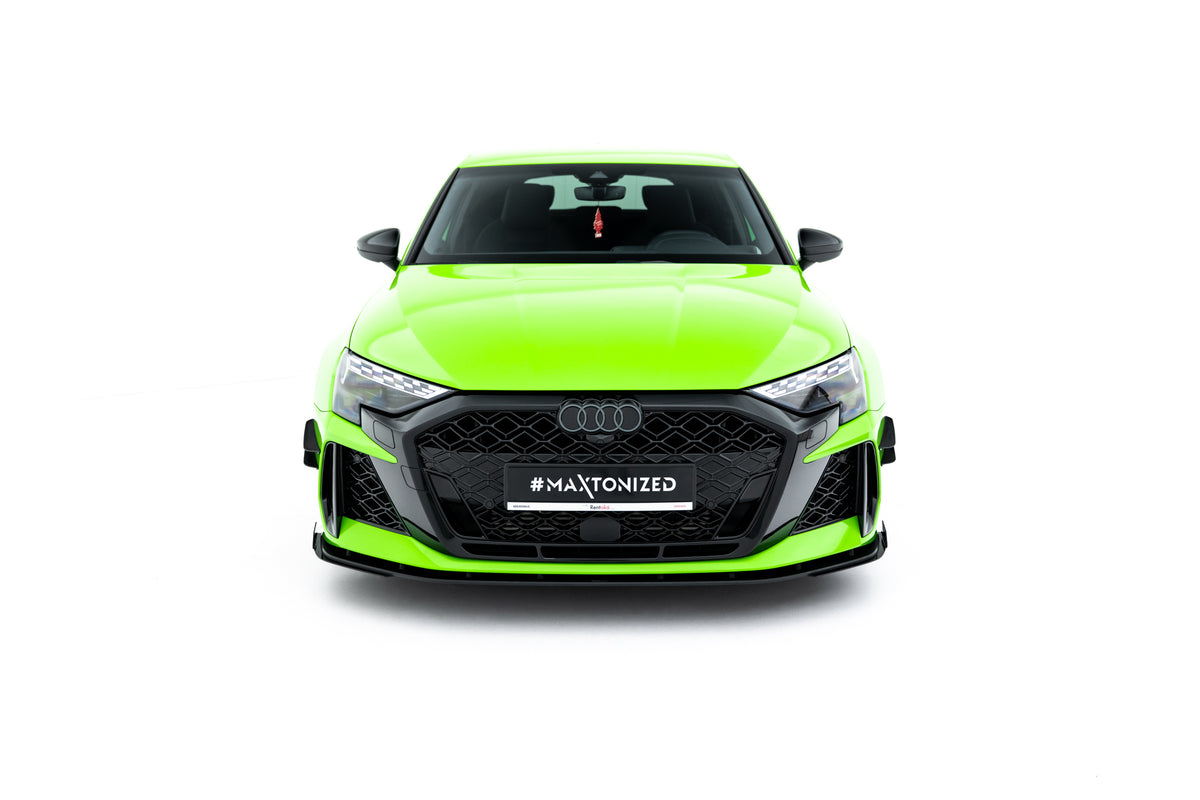 Street Pro Front Splitter + Flaps suitable for Audi RS3 Sportback 8Y Facelift