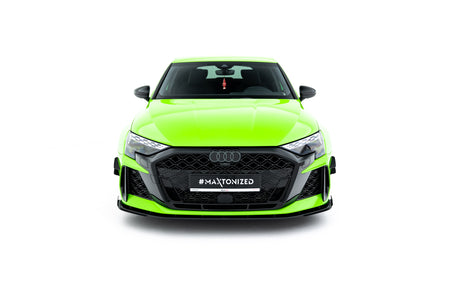 Street Pro Front Splitter + Flaps suitable for Audi RS3 Sportback 8Y Facelift