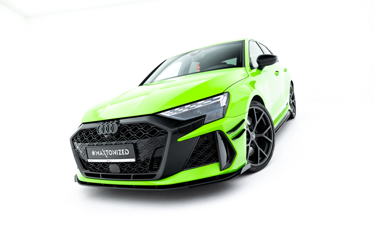 Street Pro Front Splitter + Flaps suitable for Audi RS3 Sportback 8Y Facelift