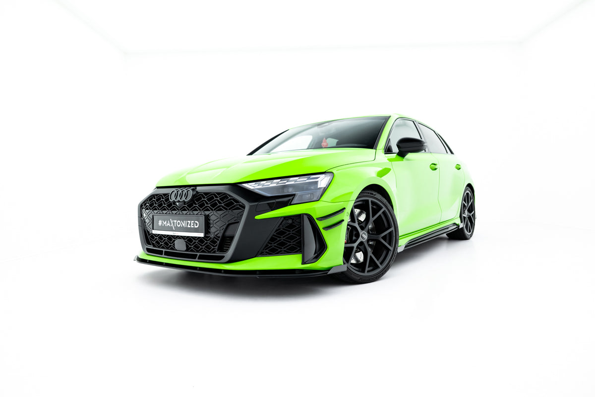 Street Pro Front Splitter + Flaps suitable for Audi RS3 Sportback 8Y Facelift