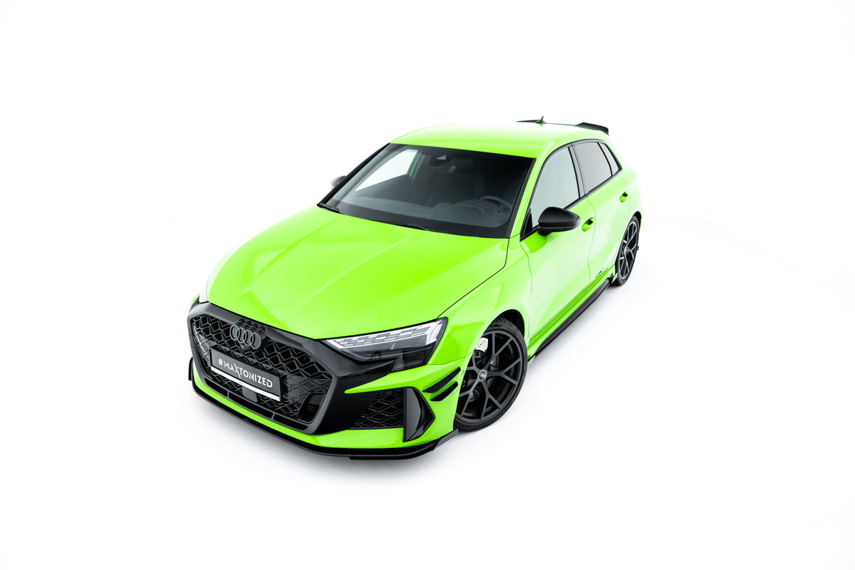 Street Pro Front Splitter + Flaps suitable for Audi RS3 Sportback 8Y Facelift