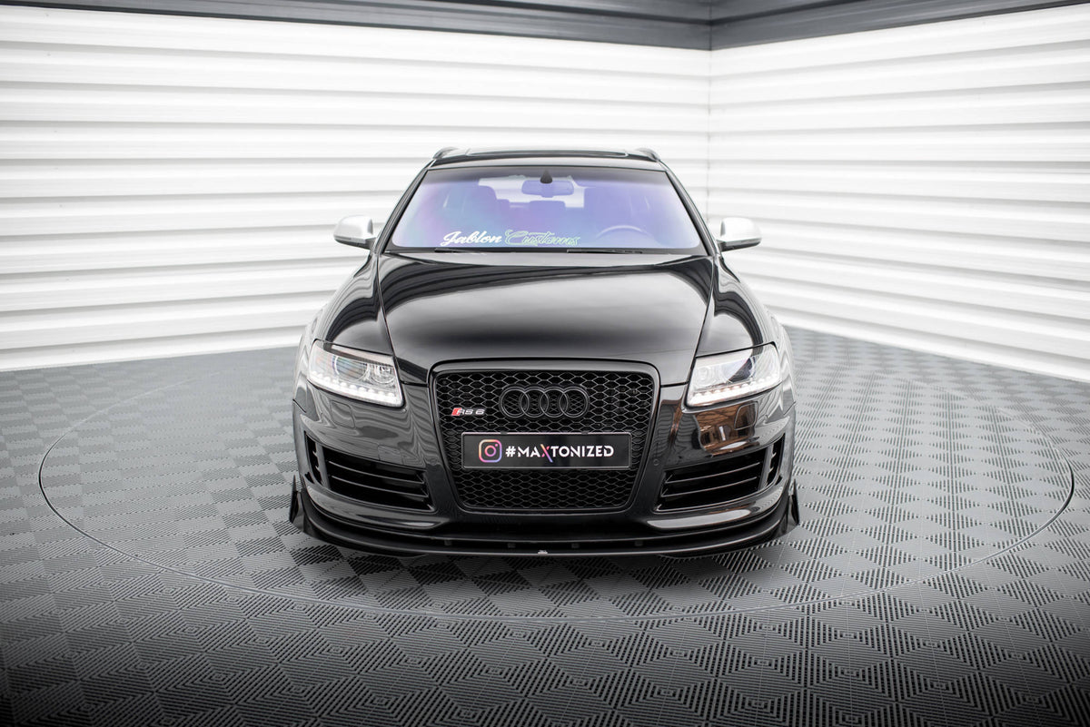 Street Pro Front Splitter + Flaps suitable for Audi RS6 Avant C6