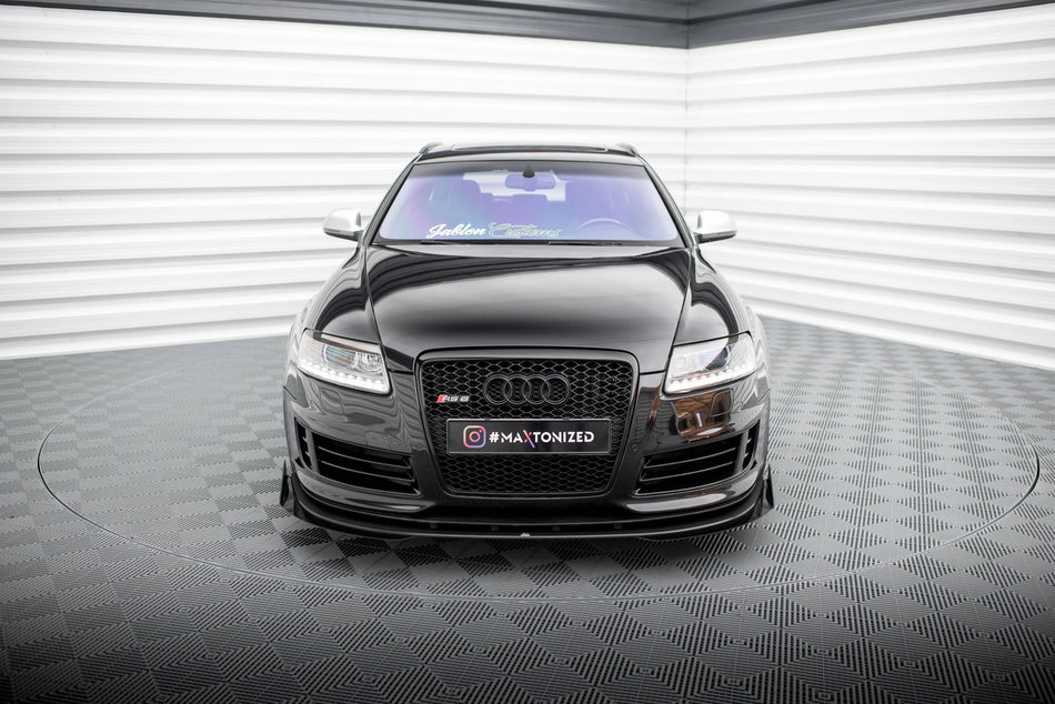 Street Pro Front Splitter + Flaps suitable for Audi RS6 Avant C6