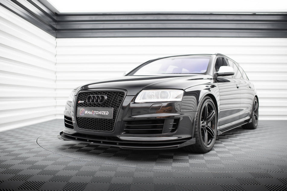 Street Pro Front Splitter + Flaps suitable for Audi RS6 Avant C6