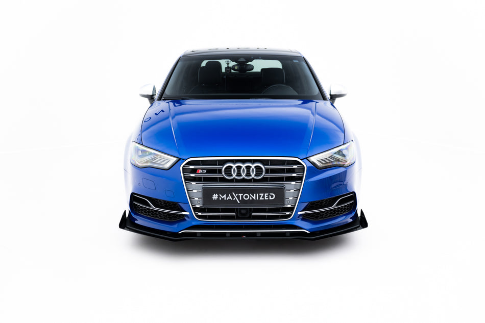 Street Pro Front Splitter + Flaps suitable for Audi S3 / A3 S-Line Sedan 8V