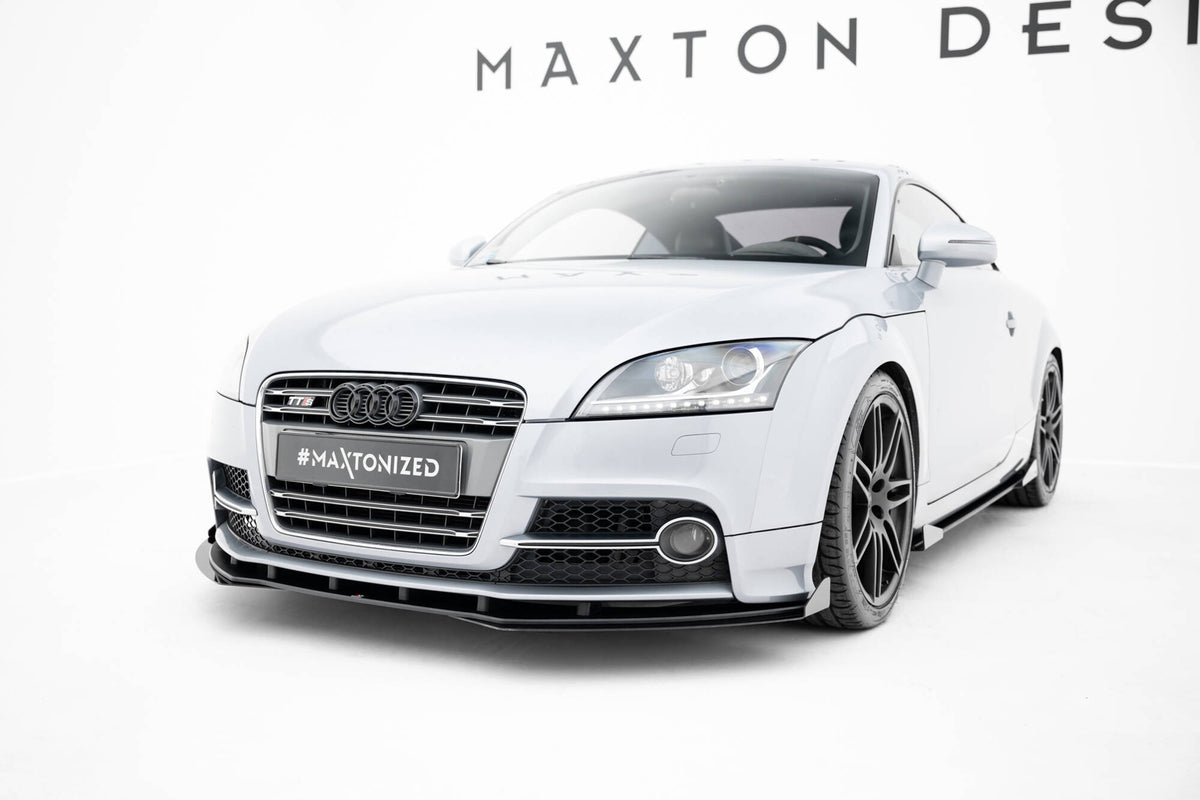 Street Pro Front Splitter + Flaps suitable for Audi TT S / TT S-Line 8J Facelift
