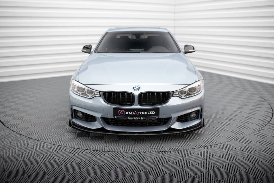 Street Pro Front Splitter + Flaps suitable for BMW 4 Coupe / Gran Coupe / Cabrio M-Pack F32 / F36 / F33