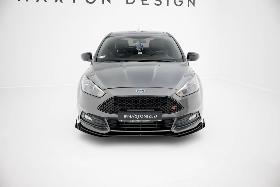 Street Pro Front Splitter + Flaps suitable for Ford Focus ST Mk3 Facelift
