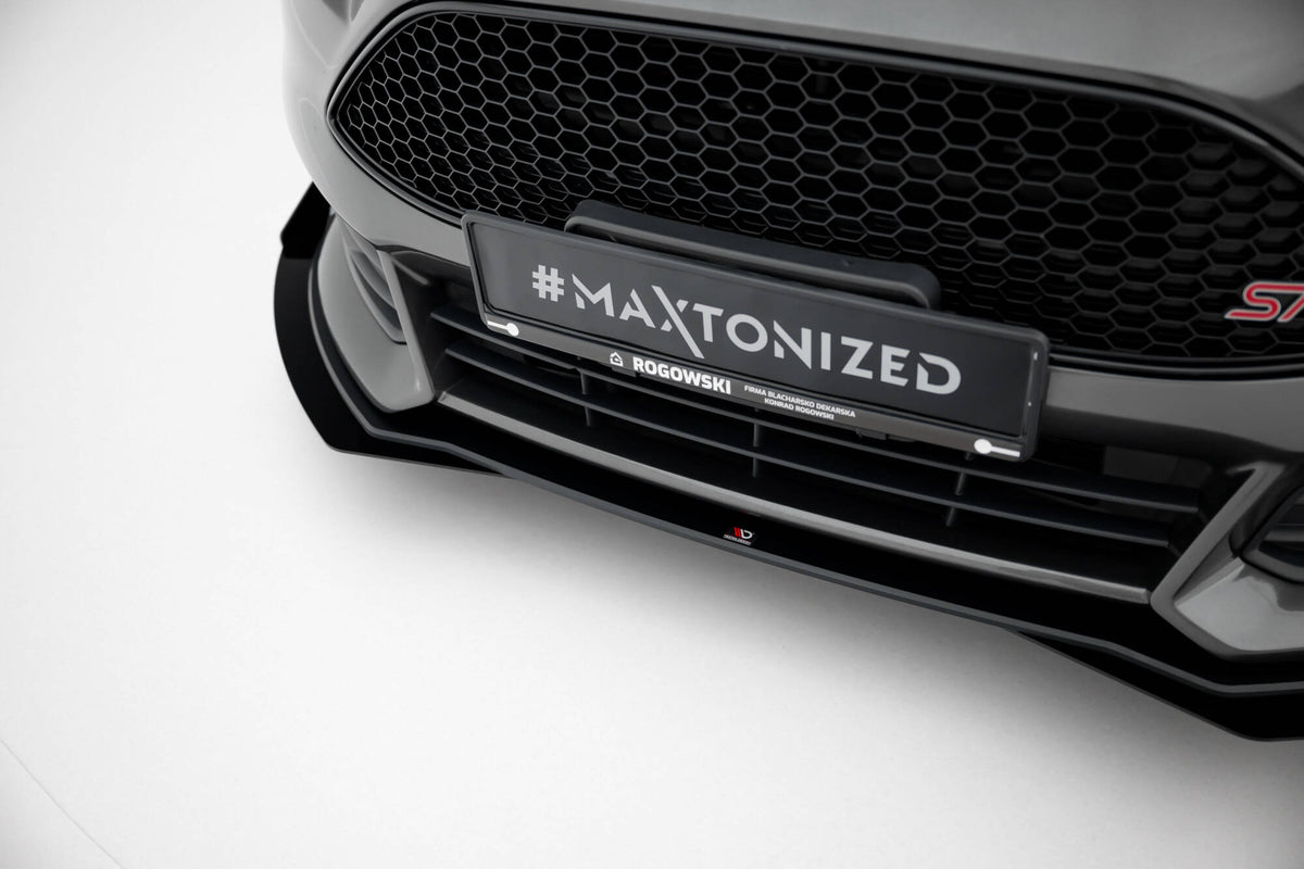 Street Pro Front Splitter + Flaps suitable for Ford Focus ST Mk3 Facelift
