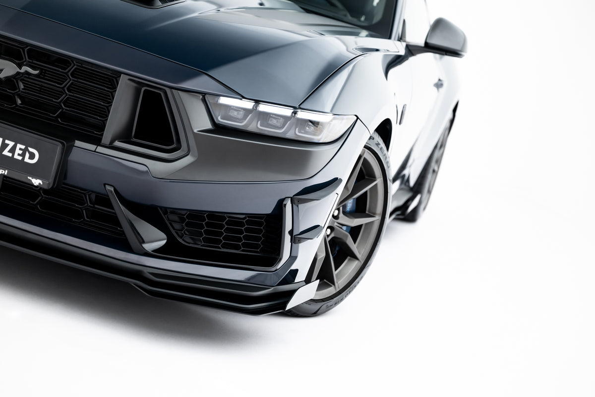 Street Pro Front Splitter + Flaps suitable for Ford Mustang Dark Horse Mk7