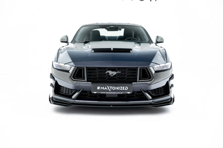 Street Pro Front Splitter + Flaps suitable for Ford Mustang Dark Horse Mk7
