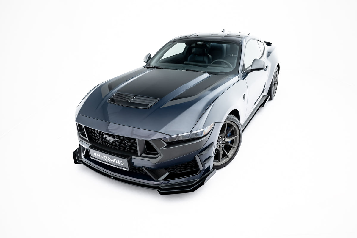 Street Pro Front Splitter + Flaps suitable for Ford Mustang Dark Horse Mk7