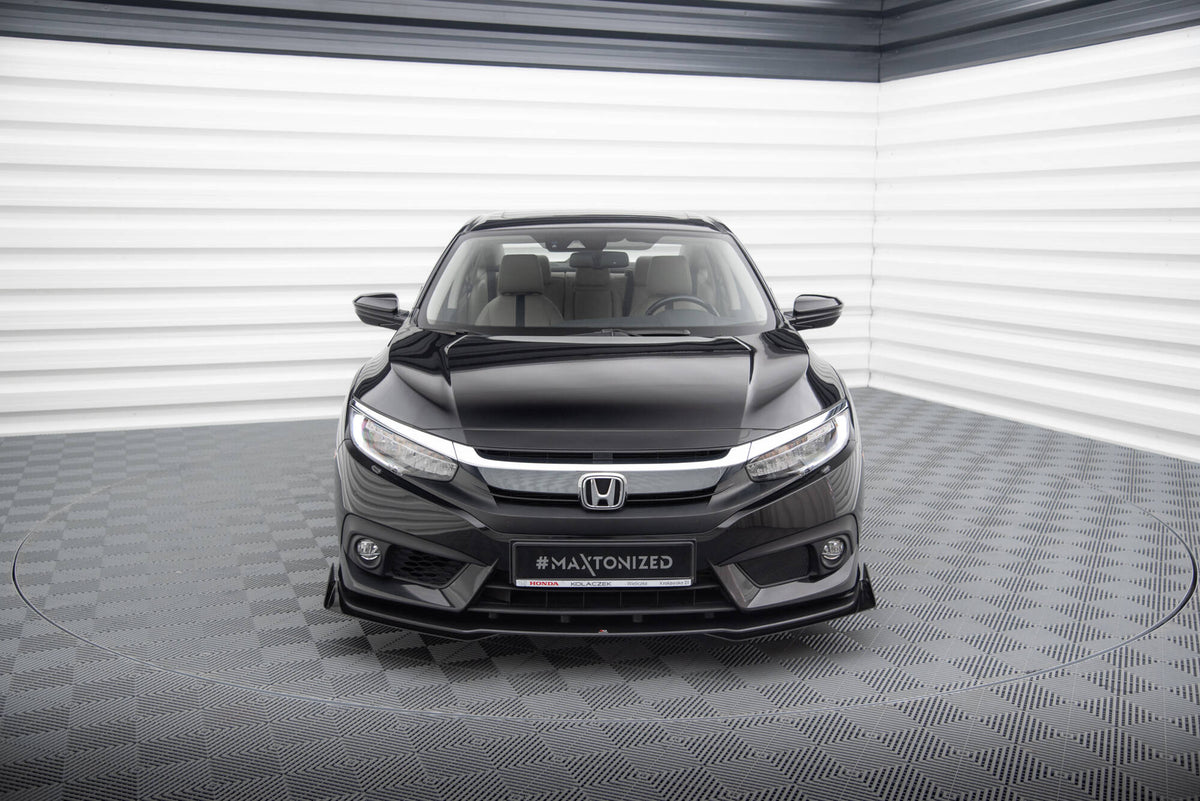 Street Pro Front Splitter + Flaps suitable for Honda Civic Sedan Mk10