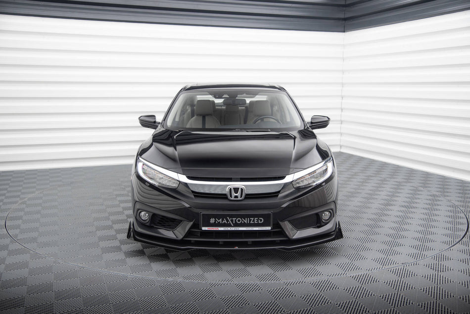 Street Pro Front Splitter + Flaps suitable for Honda Civic Sedan Mk10