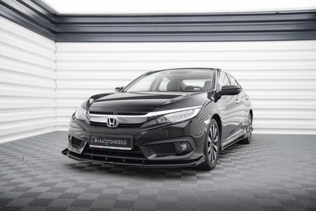 Street Pro Front Splitter + Flaps suitable for Honda Civic Sedan Mk10