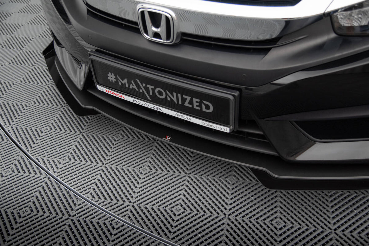 Street Pro Front Splitter + Flaps suitable for Honda Civic Sedan Mk10