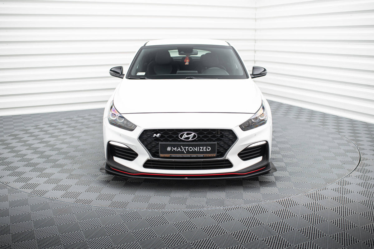 Street Pro Front Splitter + Flaps suitable for Hyundai I30 N Mk3 Hatchback / Fastback