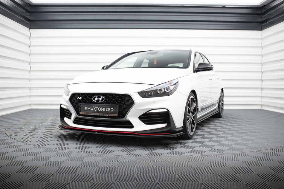 Street Pro Front Splitter + Flaps suitable for Hyundai I30 N Mk3 Hatchback / Fastback