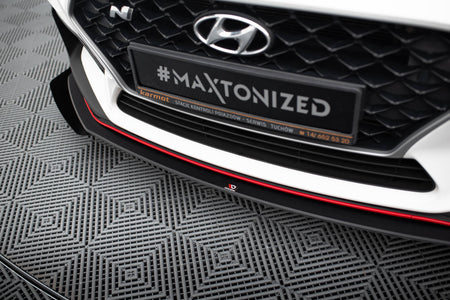 Street Pro Front Splitter + Flaps suitable for Hyundai I30 N Mk3 Hatchback / Fastback