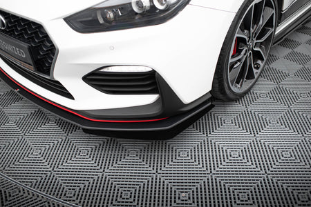 Street Pro Front Splitter + Flaps suitable for Hyundai I30 N Mk3 Hatchback / Fastback