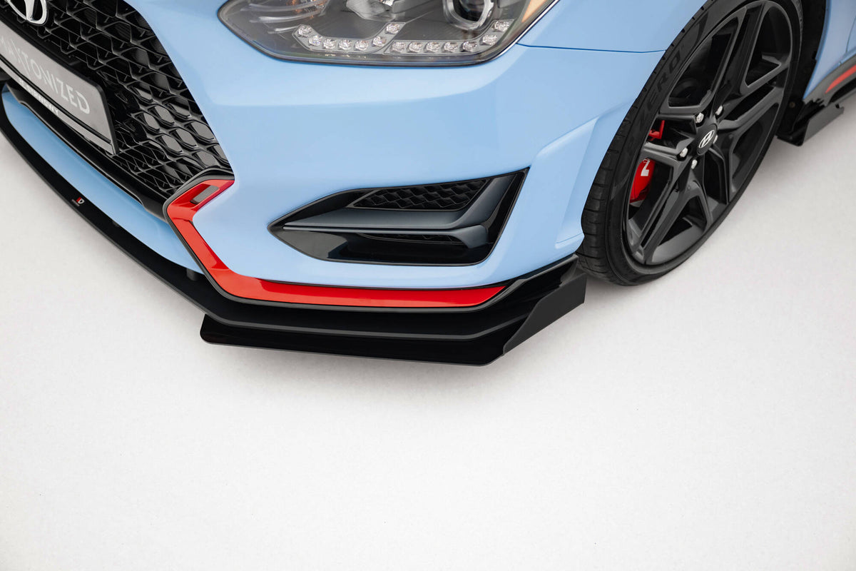 Street Pro Front Splitter + Flaps suitable for Hyundai Veloster N Mk2