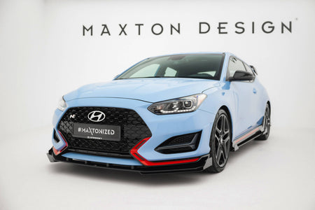 Street Pro Front Splitter + Flaps suitable for Hyundai Veloster N Mk2