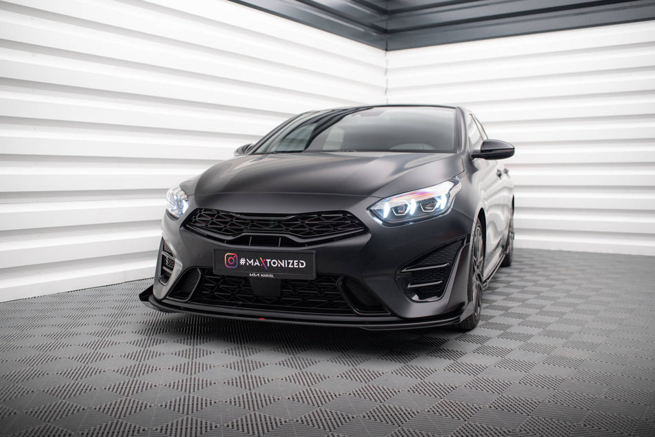 Street Pro Front Splitter + Flaps suitable for Kia Proceed GT Mk3 Facelift / Ceed GT / GT - Line Mk1 Facelift