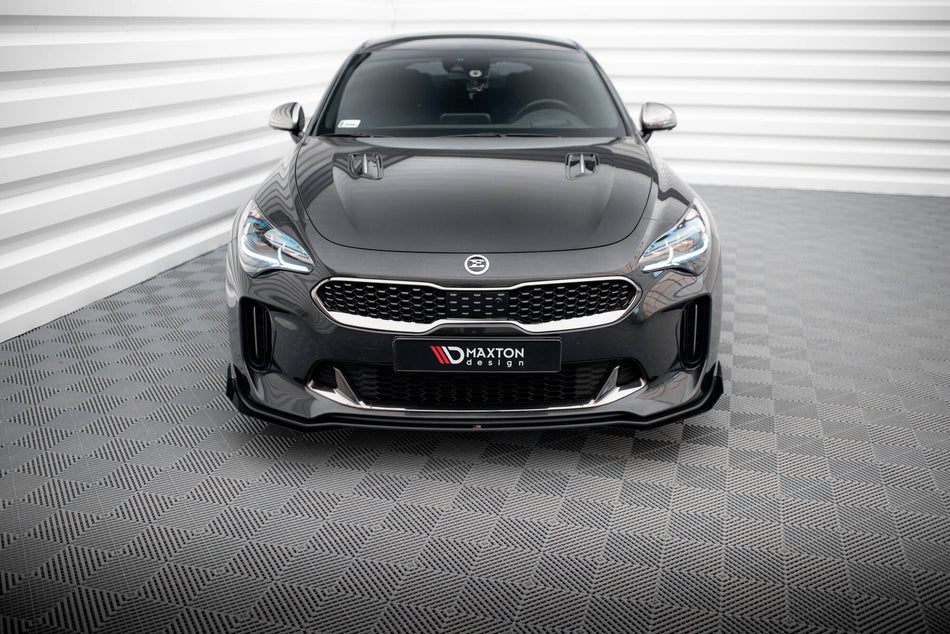Street Pro Front Splitter + Flaps suitable for Kia Stinger GT / GT-Line / Standard Mk1