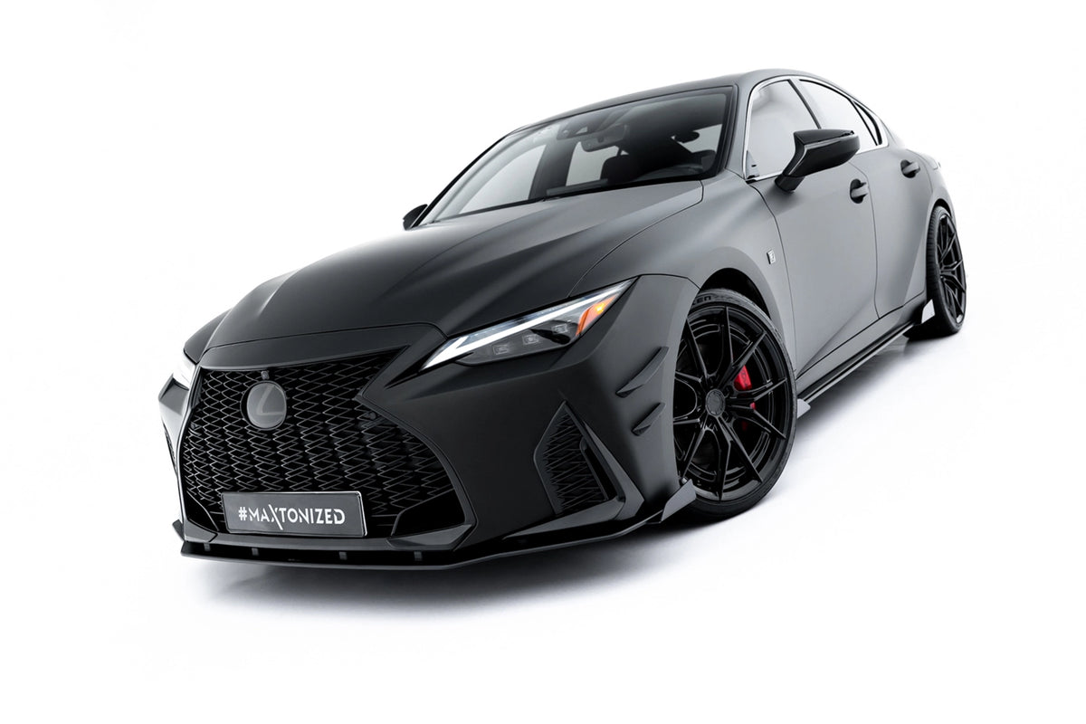 Street Pro Front Splitter + Flaps suitable for Lexus IS 500 Mk3 Facelift 2 (XE30)