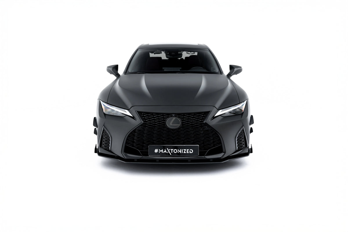 Street Pro Front Splitter + Flaps suitable for Lexus IS 500 Mk3 Facelift 2 (XE30)