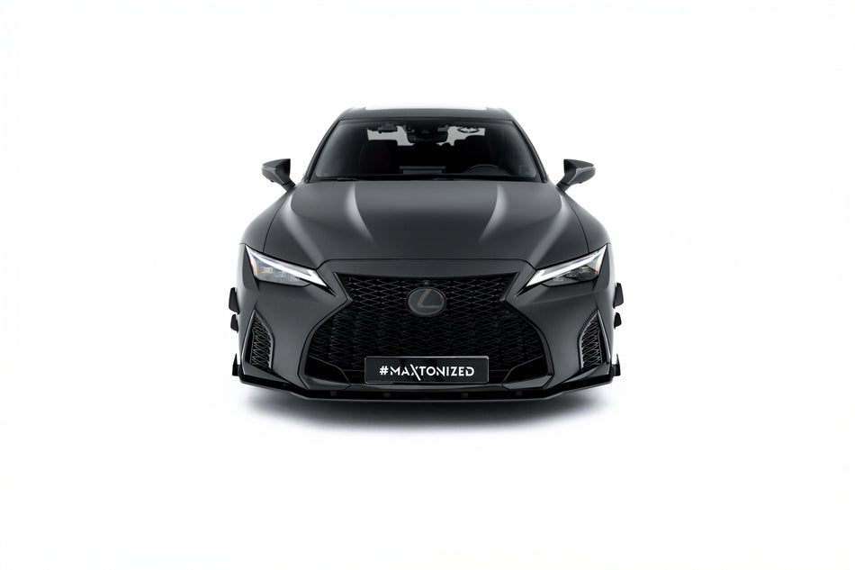 Street Pro Front Splitter + Flaps suitable for Lexus IS 500 Mk3 Facelift 2 (XE30)