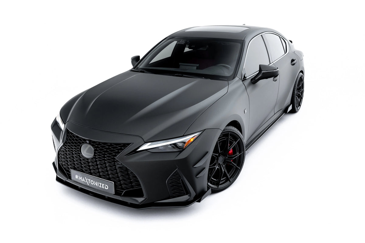 Street Pro Front Splitter + Flaps suitable for Lexus IS 500 Mk3 Facelift 2 (XE30)