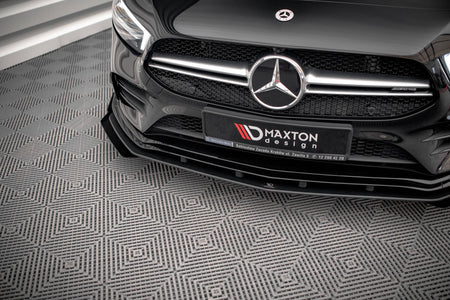 Street Pro Front Splitter + Flaps suitable for Mercedes A35 AMG / AMG-Line Aero Pack W177
