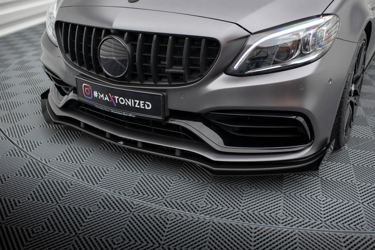 Street Pro Front Splitter + Flaps suitable for Mercedes-AMG C63 Sedan / Estate W205 Facelift
