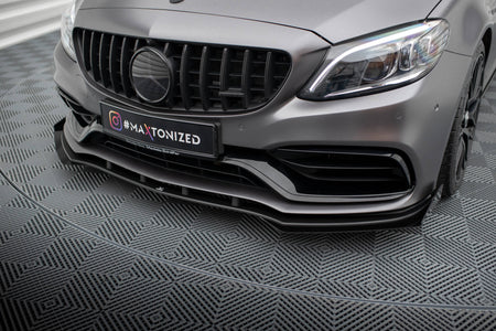 Street Pro Front Splitter + Flaps suitable for Mercedes-AMG C63 Sedan / Estate W205 Facelift