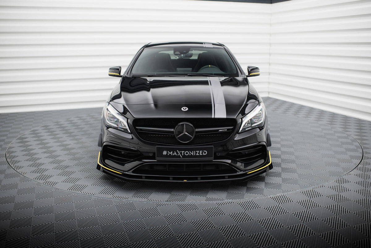 Street Pro Front Splitter + Flaps suitable for Mercedes-AMG CLA 45 Aero C117 Facelift
