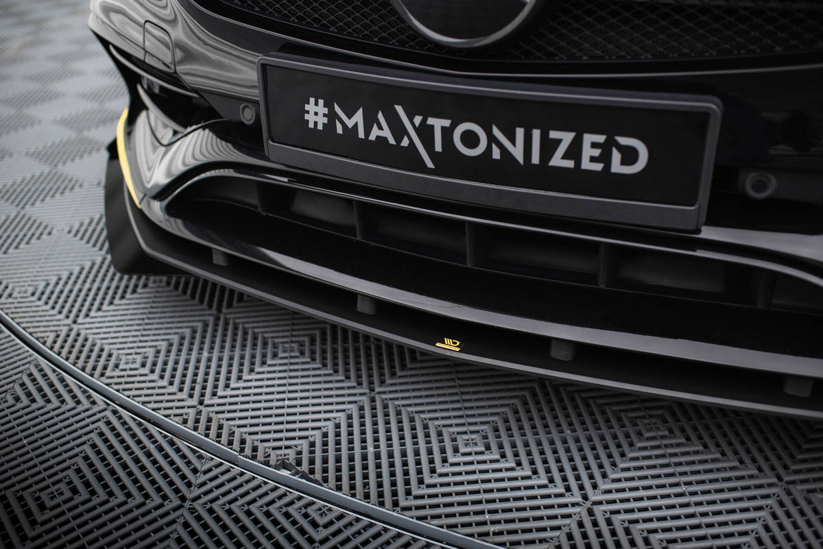 Street Pro Front Splitter + Flaps suitable for Mercedes-AMG CLA 45 Aero C117 Facelift