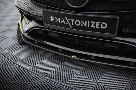 Street Pro Front Splitter + Flaps suitable for Mercedes-AMG CLA 45 Aero C117 Facelift