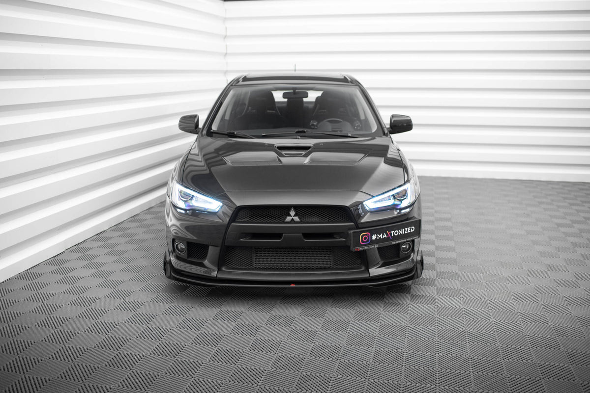 Street Pro Front Splitter + Flaps suitable for Mitsubishi Lancer EVO X