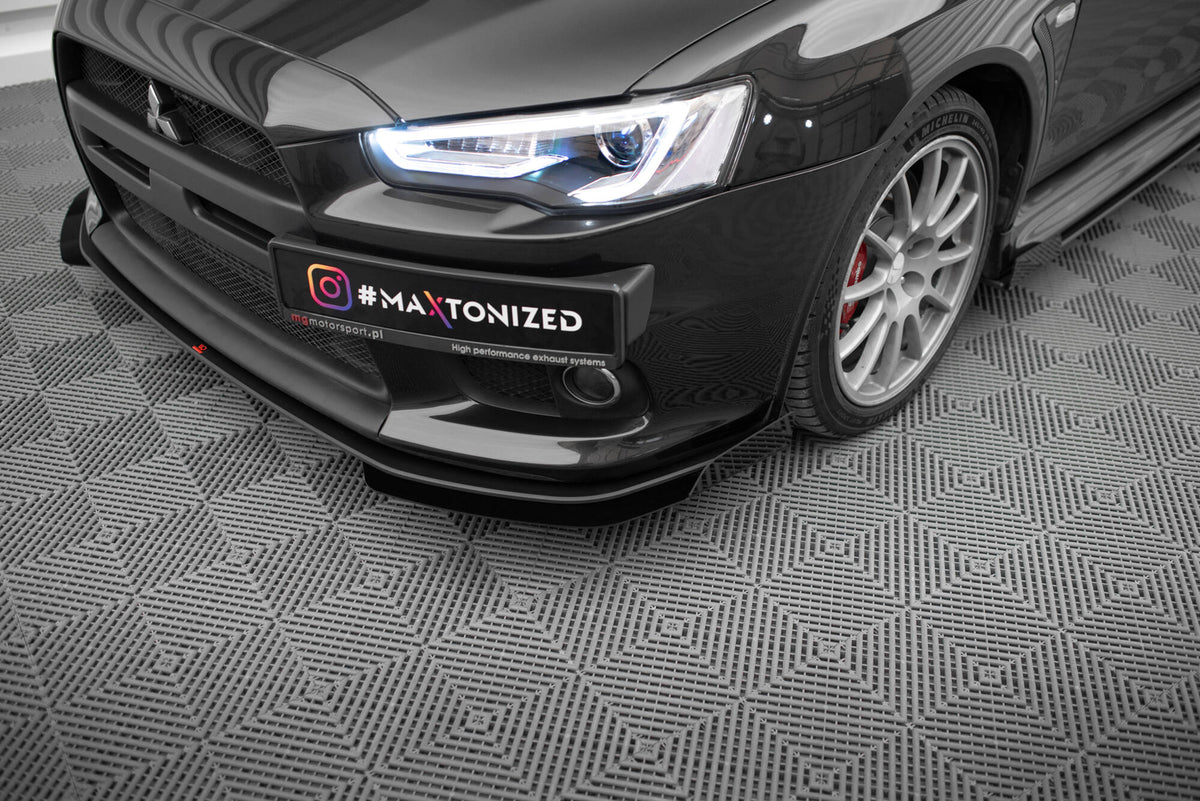 Street Pro Front Splitter + Flaps suitable for Mitsubishi Lancer EVO X